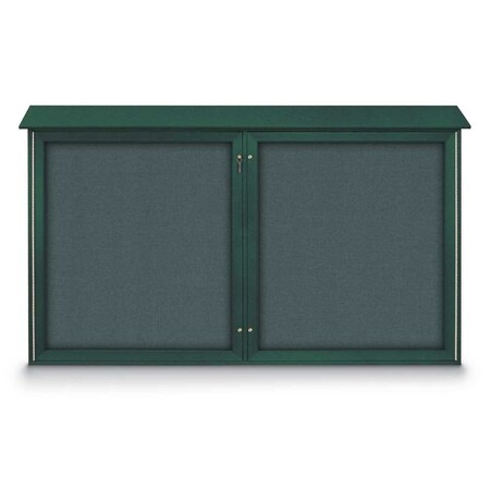 United Visual Products Open Faced Traditional Rounded Corkboard UV646ARC-WHITE-COBACC